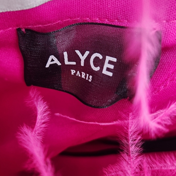 Alyce Paris Pink Feathered and Beaded Dress‎ 2 - Picture 3 of 4